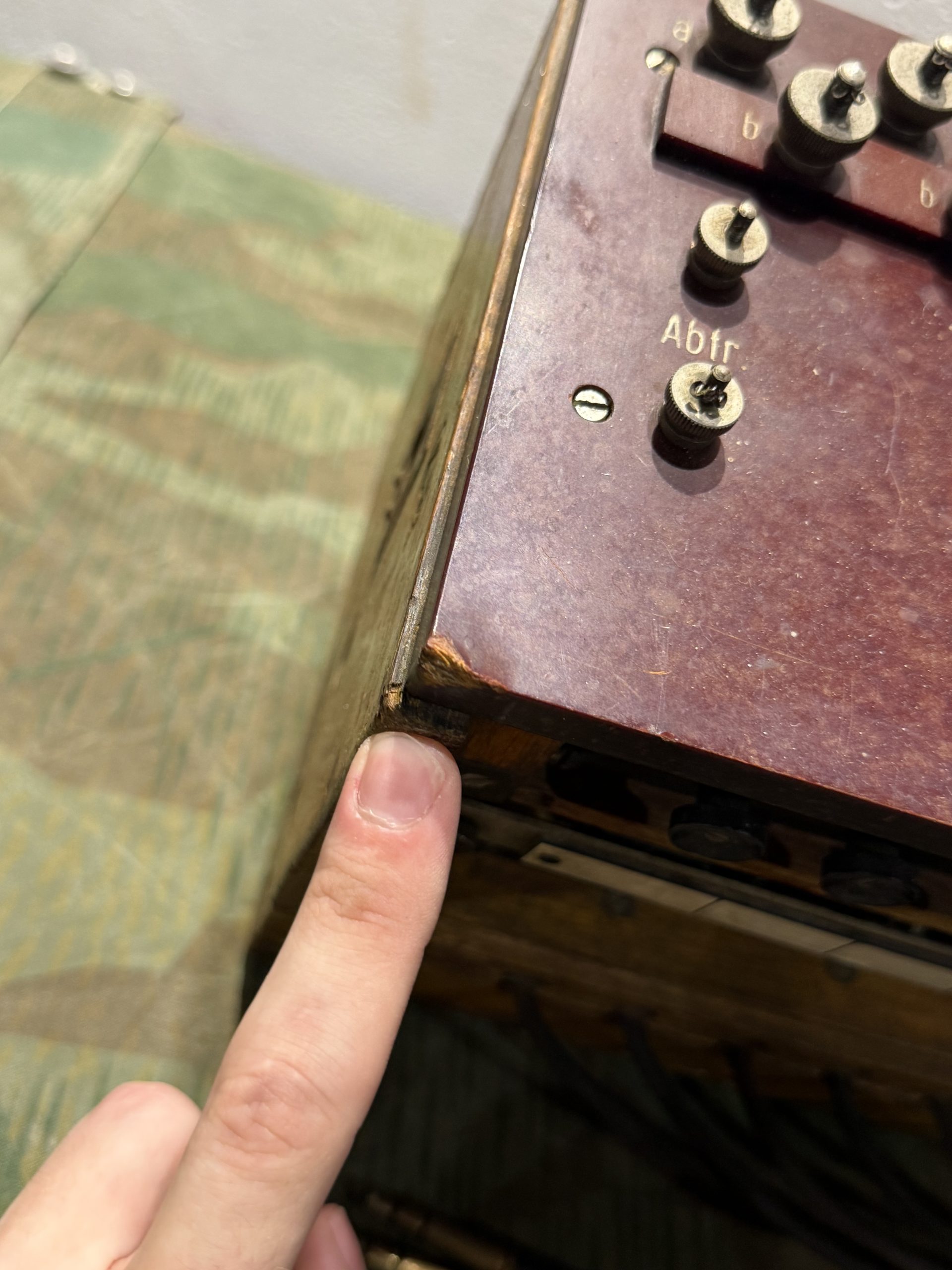 Original WW2 German 10 Line Switchboard Klappenschrank 1939 Dated Working Condition - Image 44
