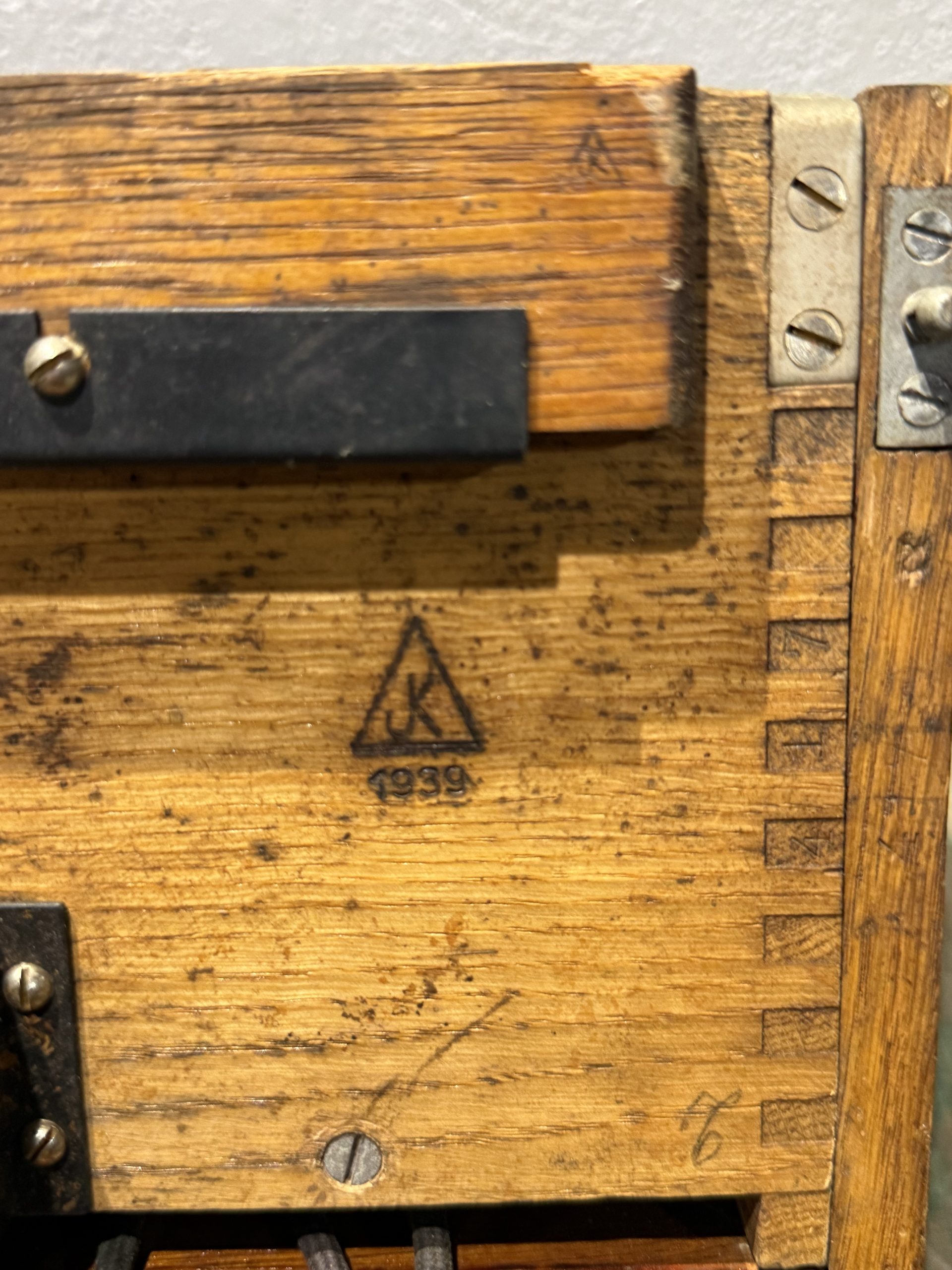 Original WW2 German 10 Line Switchboard Klappenschrank 1939 Dated Working Condition - Image 7