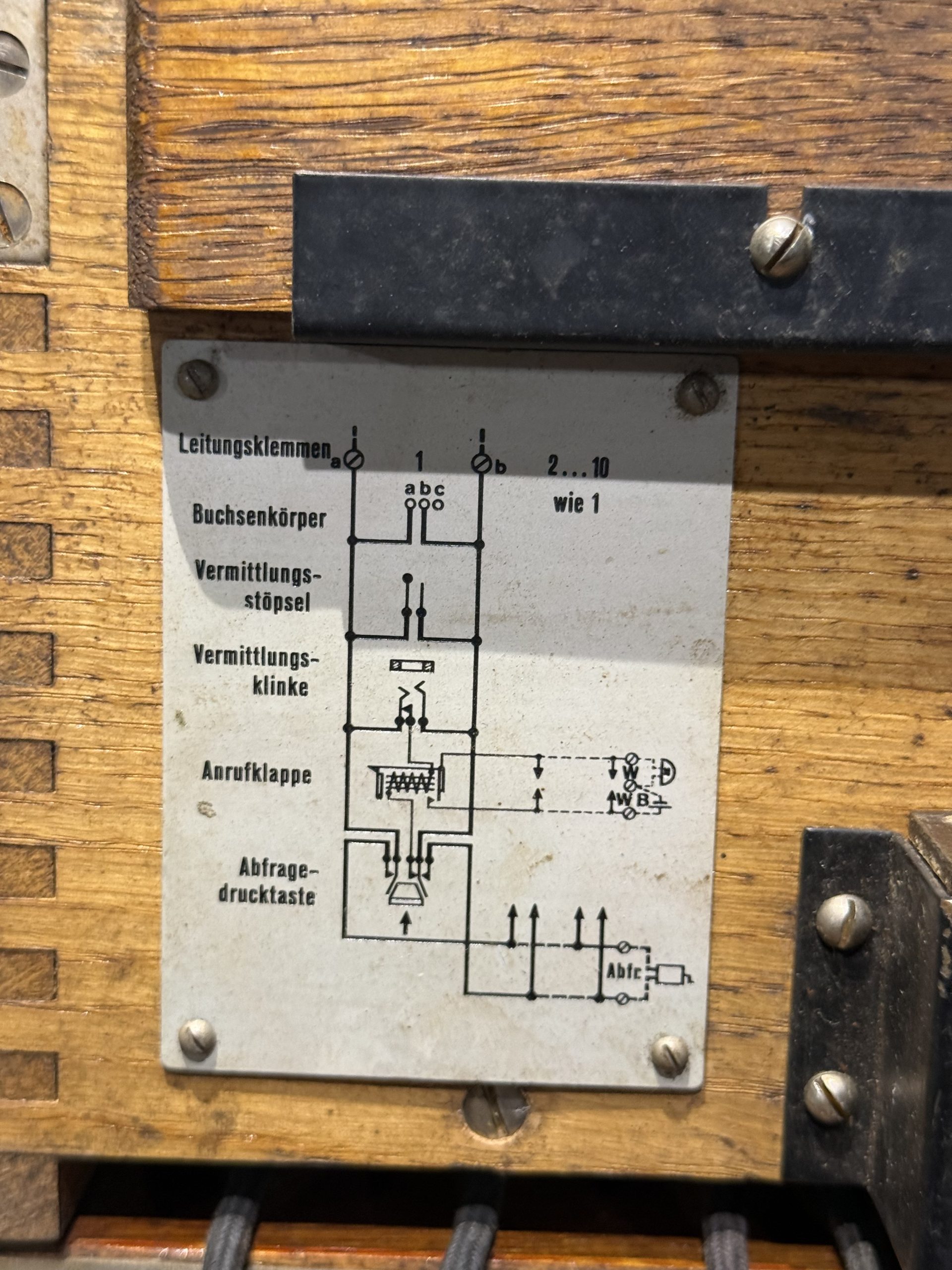 Original WW2 German 10 Line Switchboard Klappenschrank 1939 Dated Working Condition - Image 9