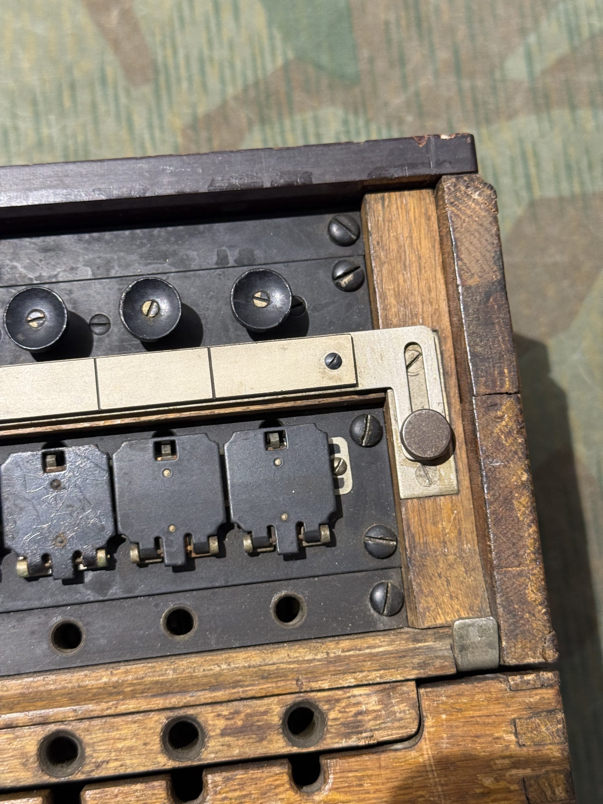 Original WW2 German 10 Line Switchboard Klappenschrank 1939 Dated Working Condition - Image 14