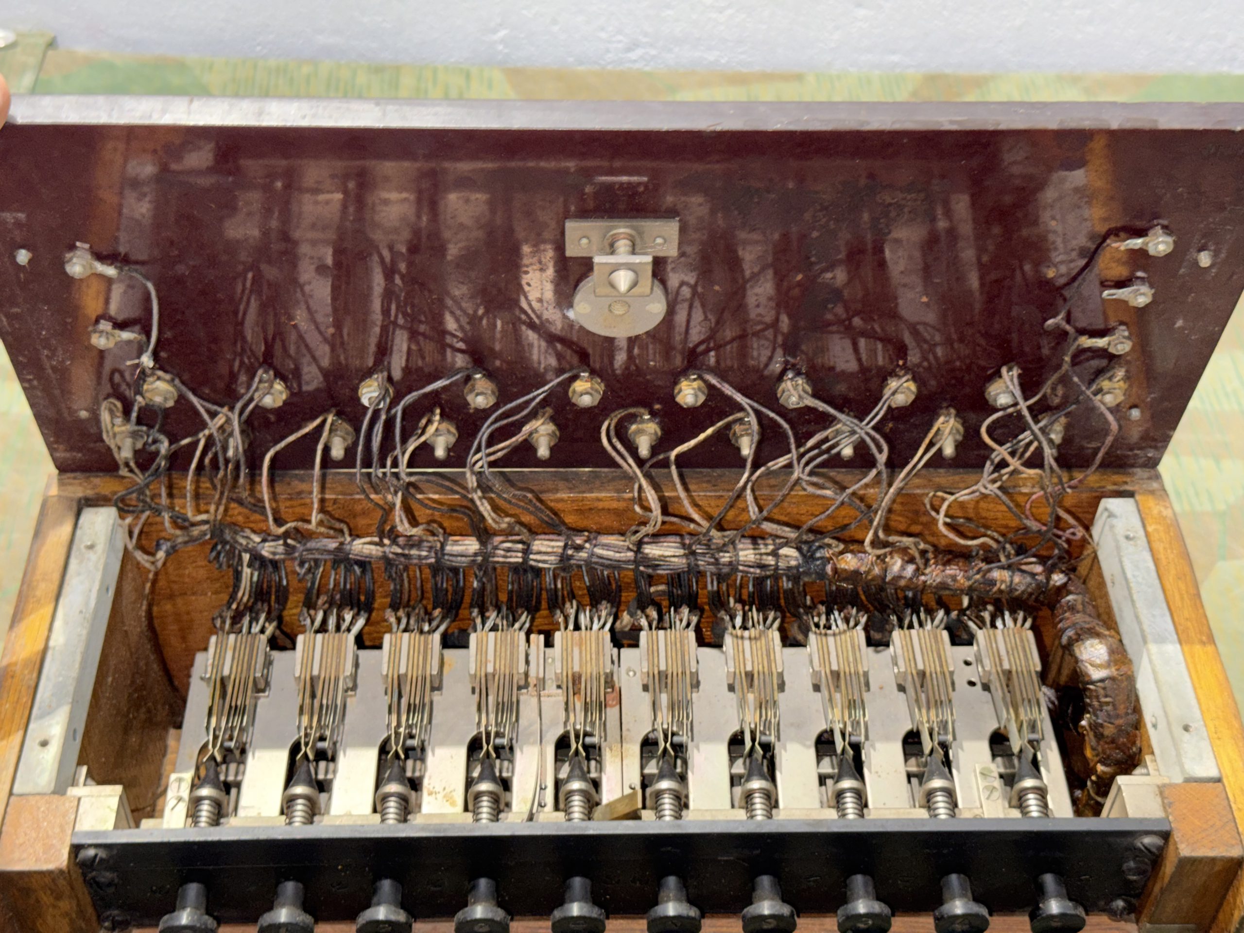 Original WW2 German 10 Line Switchboard Klappenschrank 1939 Dated Working Condition - Image 28