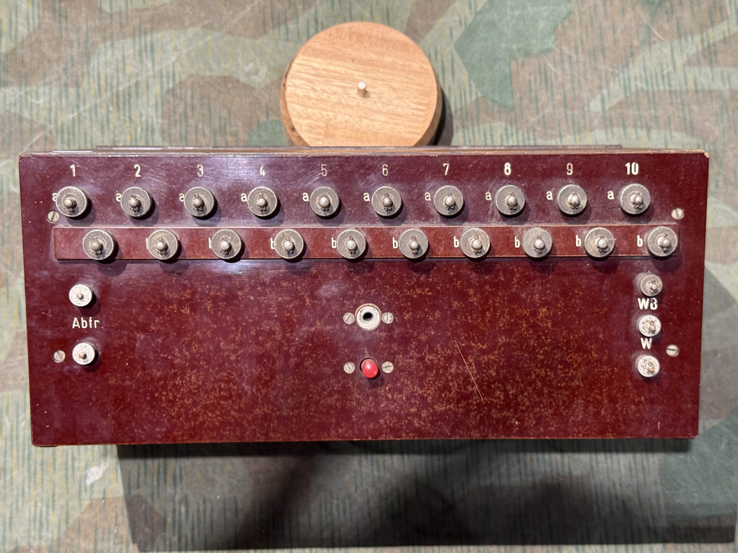 Original WW2 German 10 Line Switchboard Klappenschrank 1940 Dated Working Condition w/ Transit Lid - Image 13