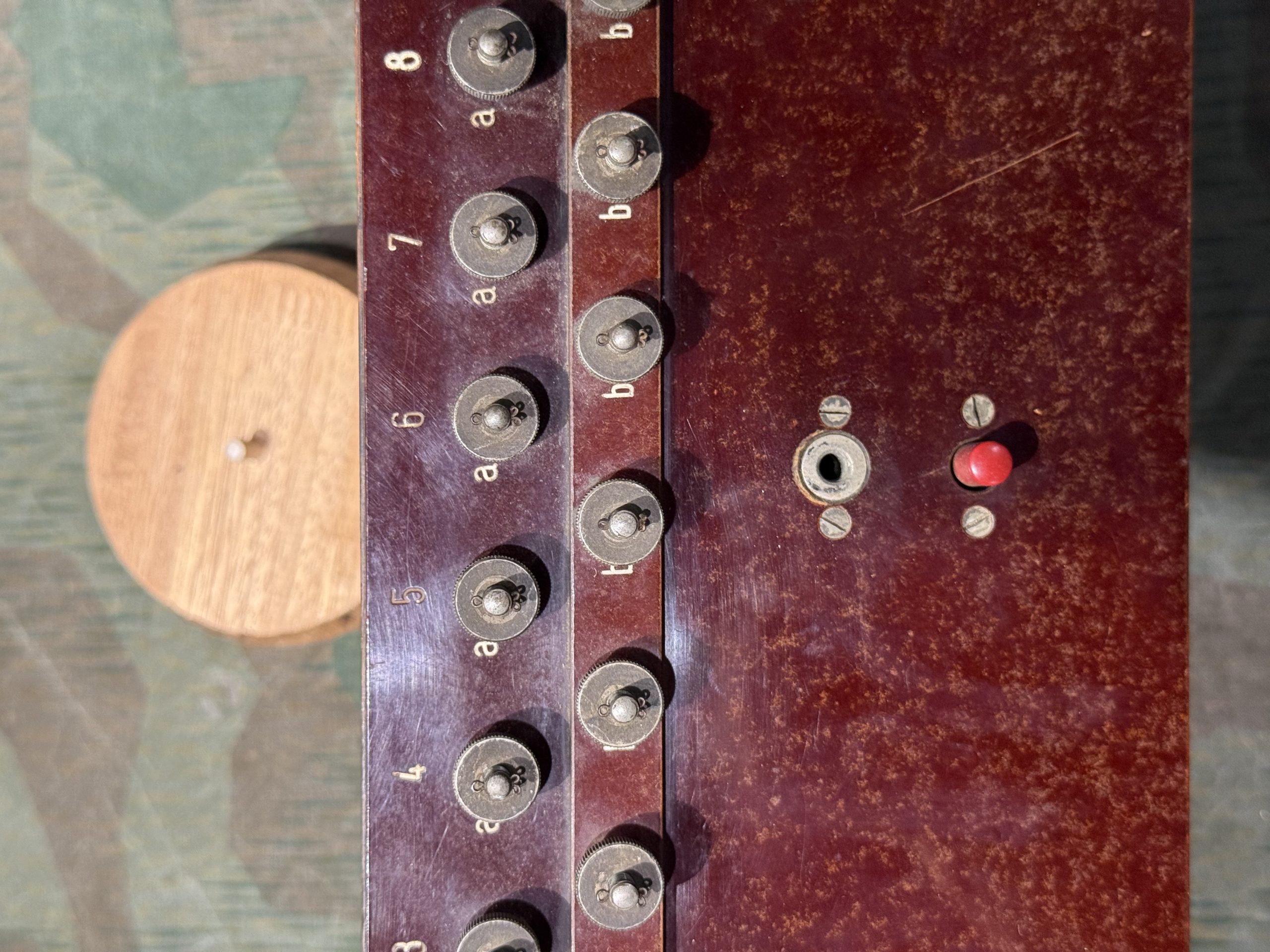 Original WW2 German 10 Line Switchboard Klappenschrank 1940 Dated Working Condition w/ Transit Lid - Image 15