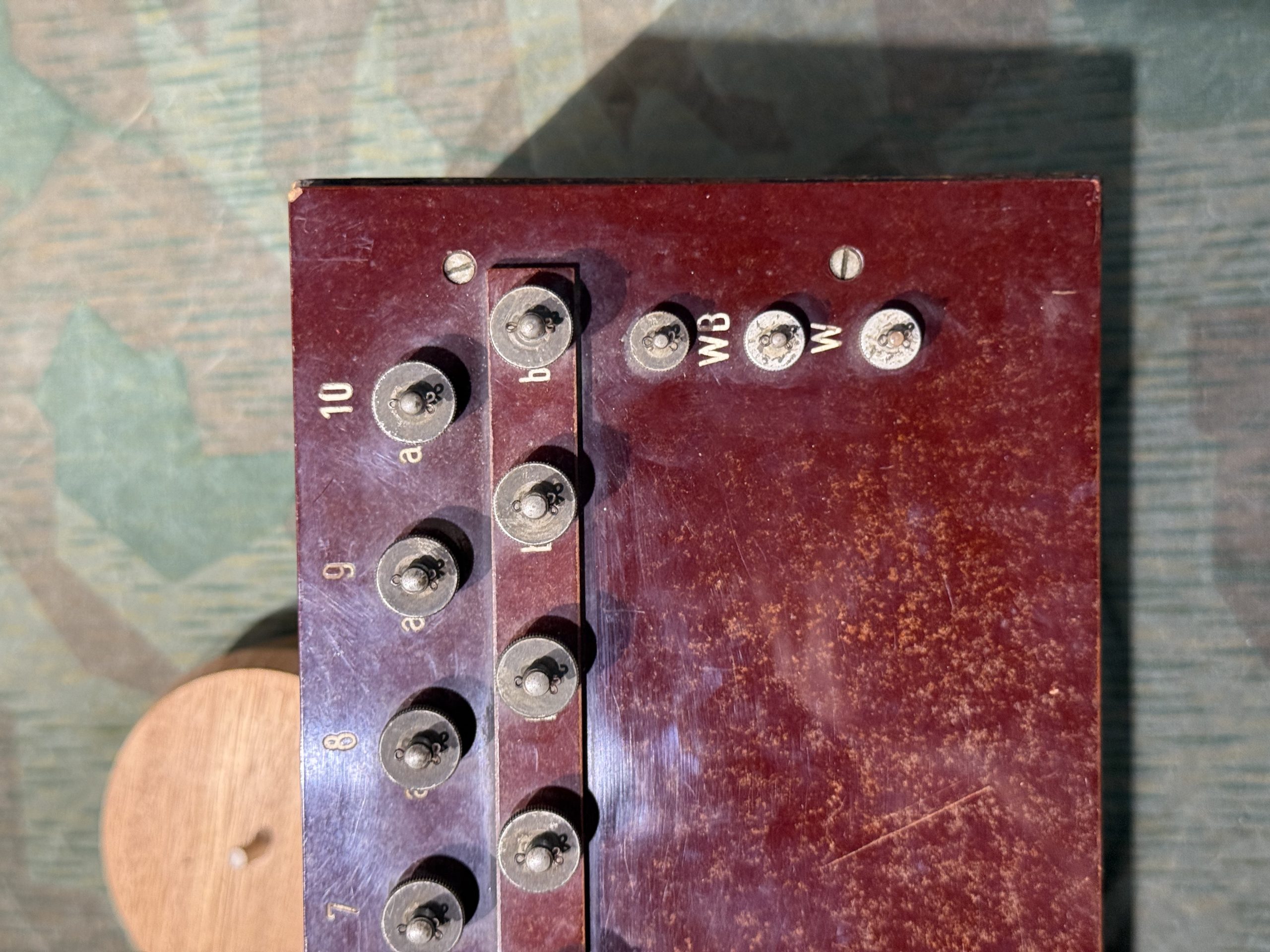 Original WW2 German 10 Line Switchboard Klappenschrank 1940 Dated Working Condition w/ Transit Lid - Image 16
