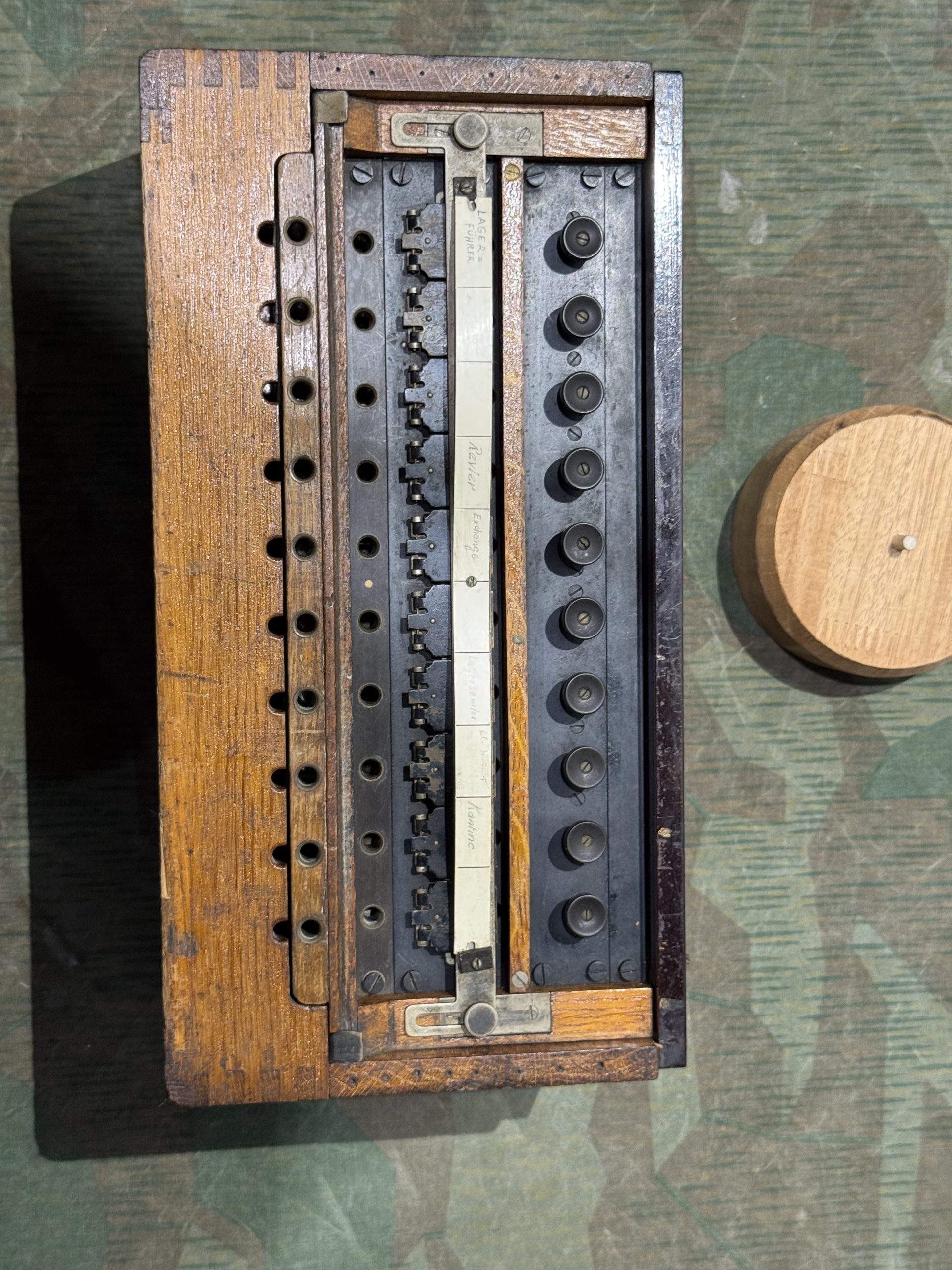Original WW2 German 10 Line Switchboard Klappenschrank 1940 Dated Working Condition w/ Transit Lid - Image 26