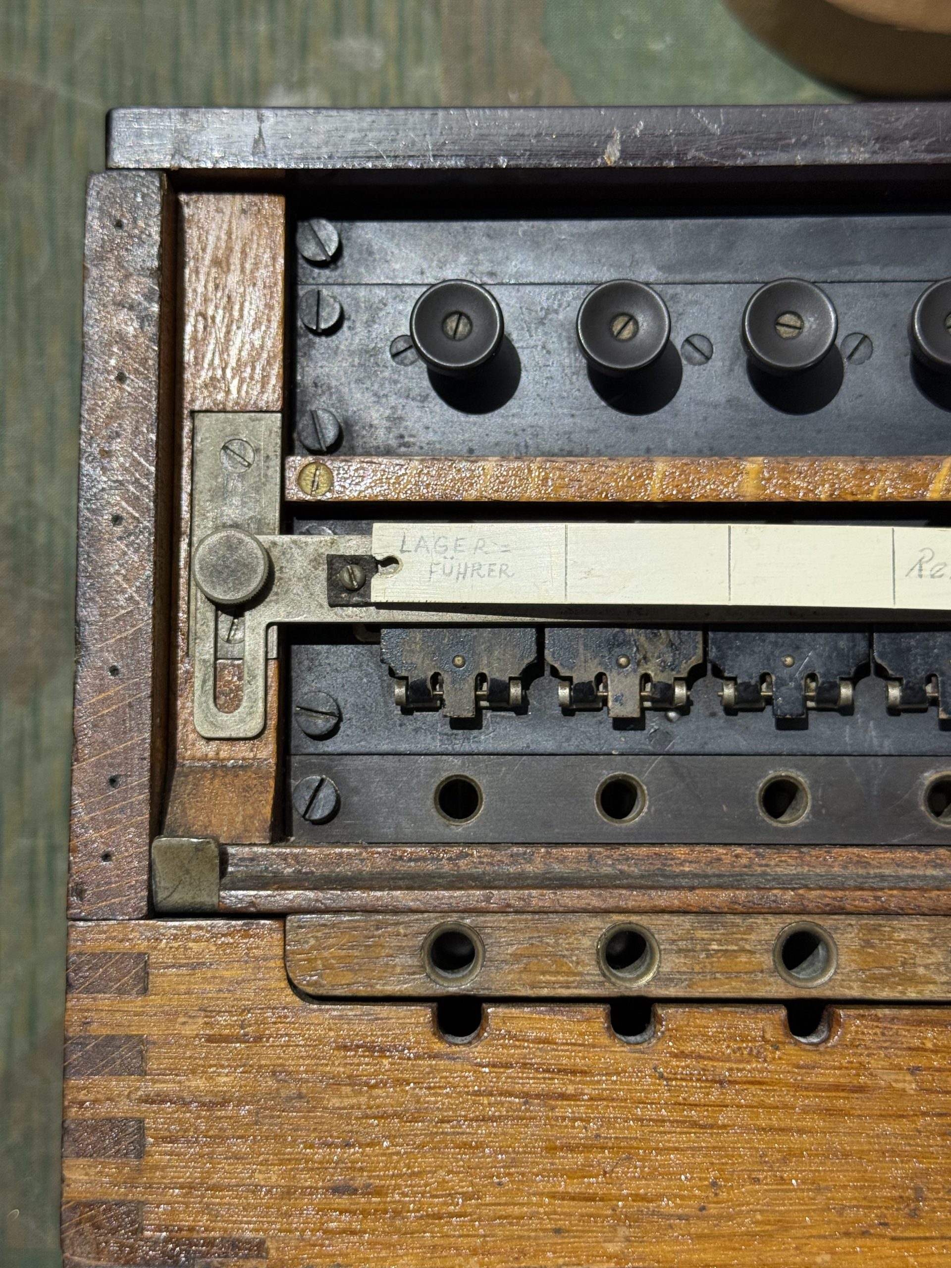 Original WW2 German 10 Line Switchboard Klappenschrank 1940 Dated Working Condition w/ Transit Lid - Image 27