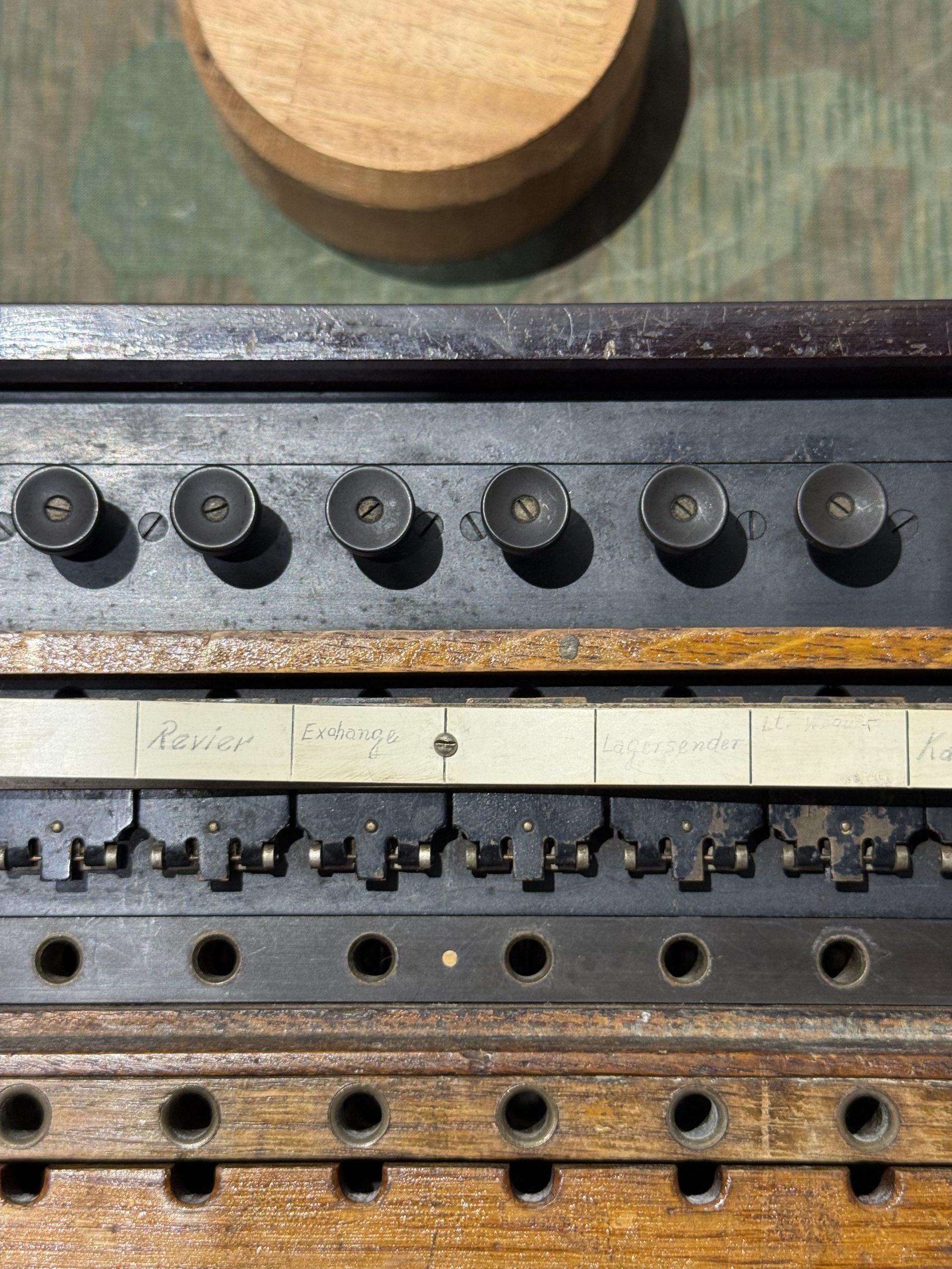 Original WW2 German 10 Line Switchboard Klappenschrank 1940 Dated Working Condition w/ Transit Lid - Image 28