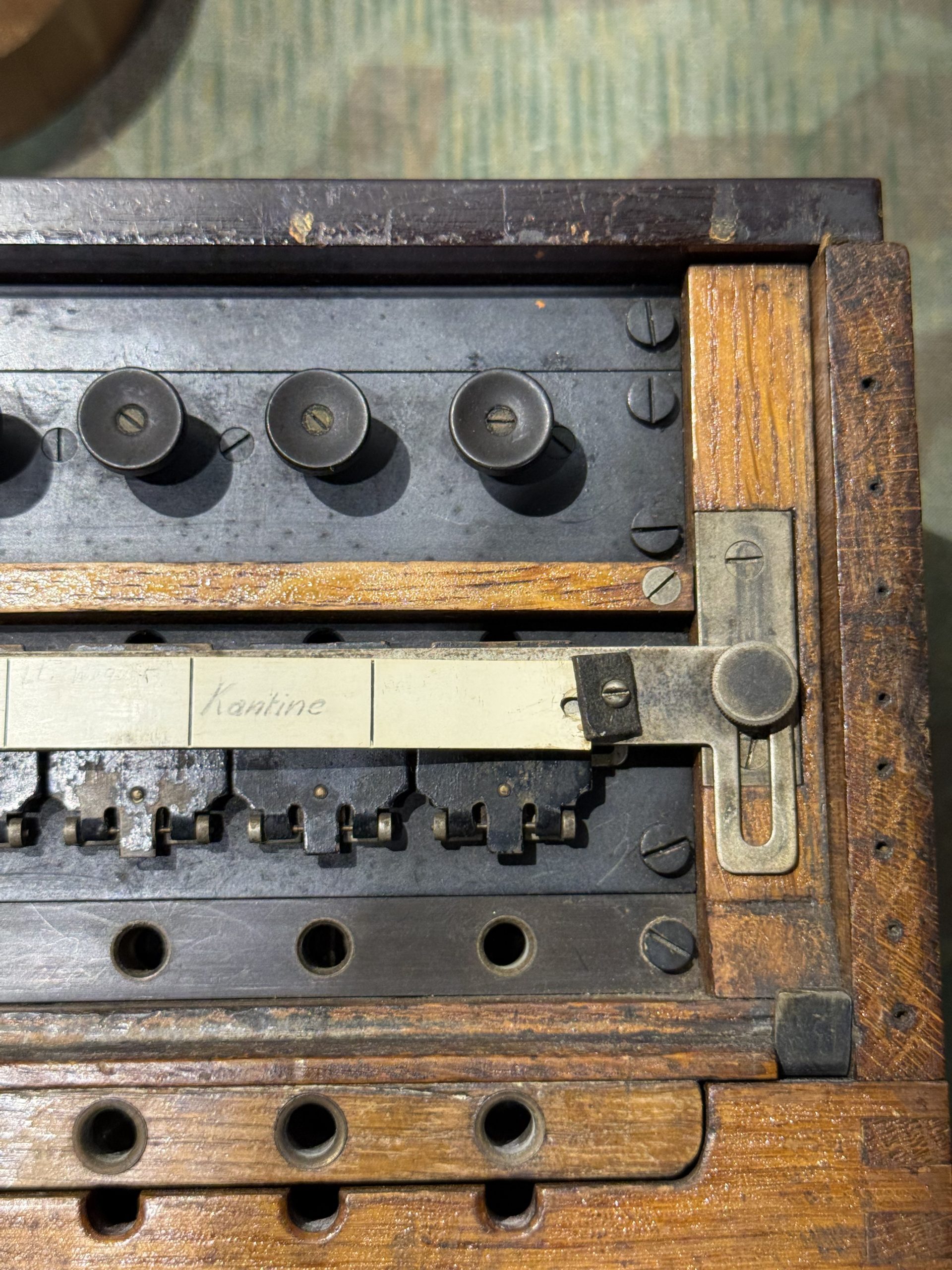 Original WW2 German 10 Line Switchboard Klappenschrank 1940 Dated Working Condition w/ Transit Lid - Image 29