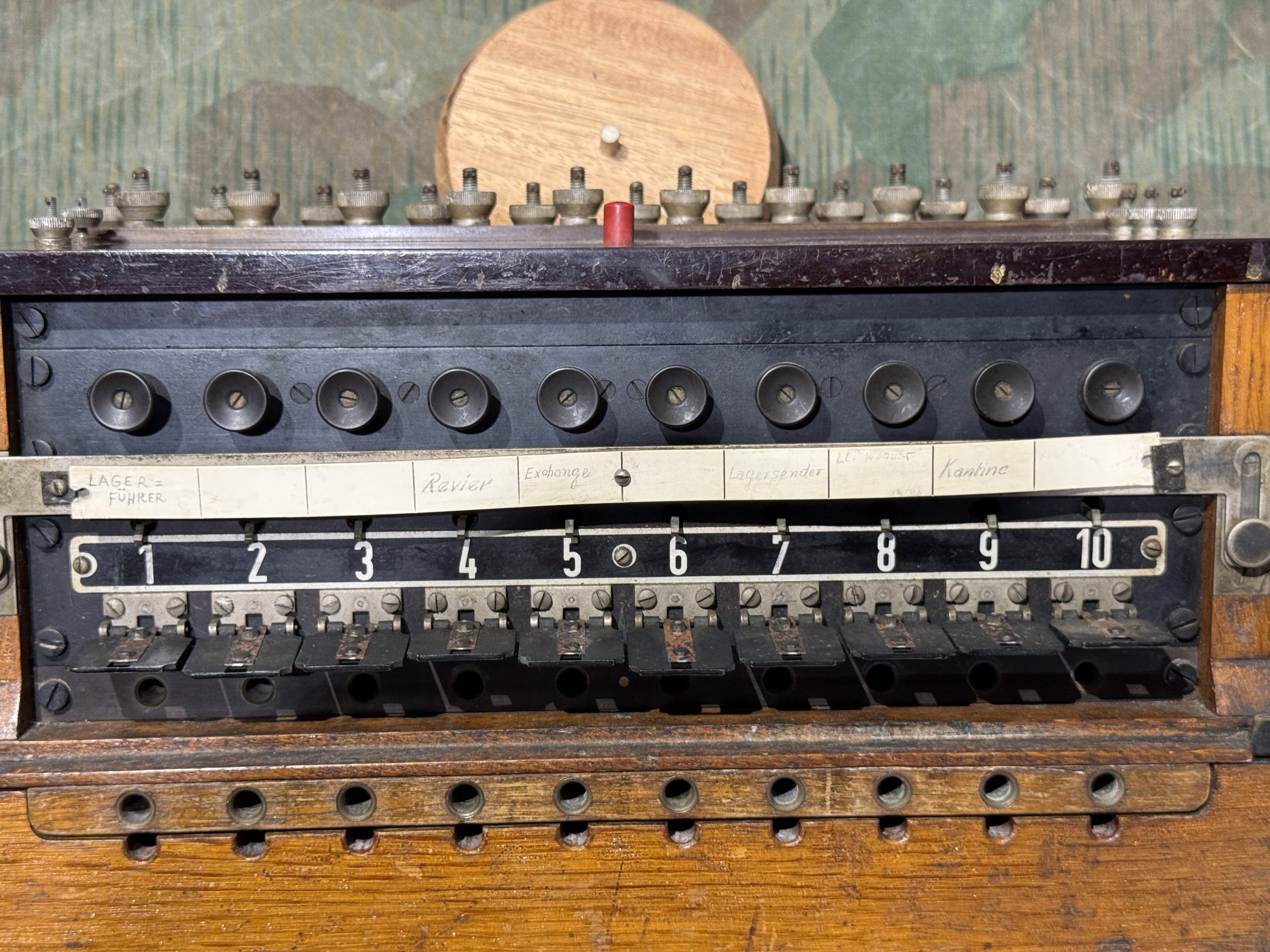 Original WW2 German 10 Line Switchboard Klappenschrank 1940 Dated Working Condition w/ Transit Lid - Image 35