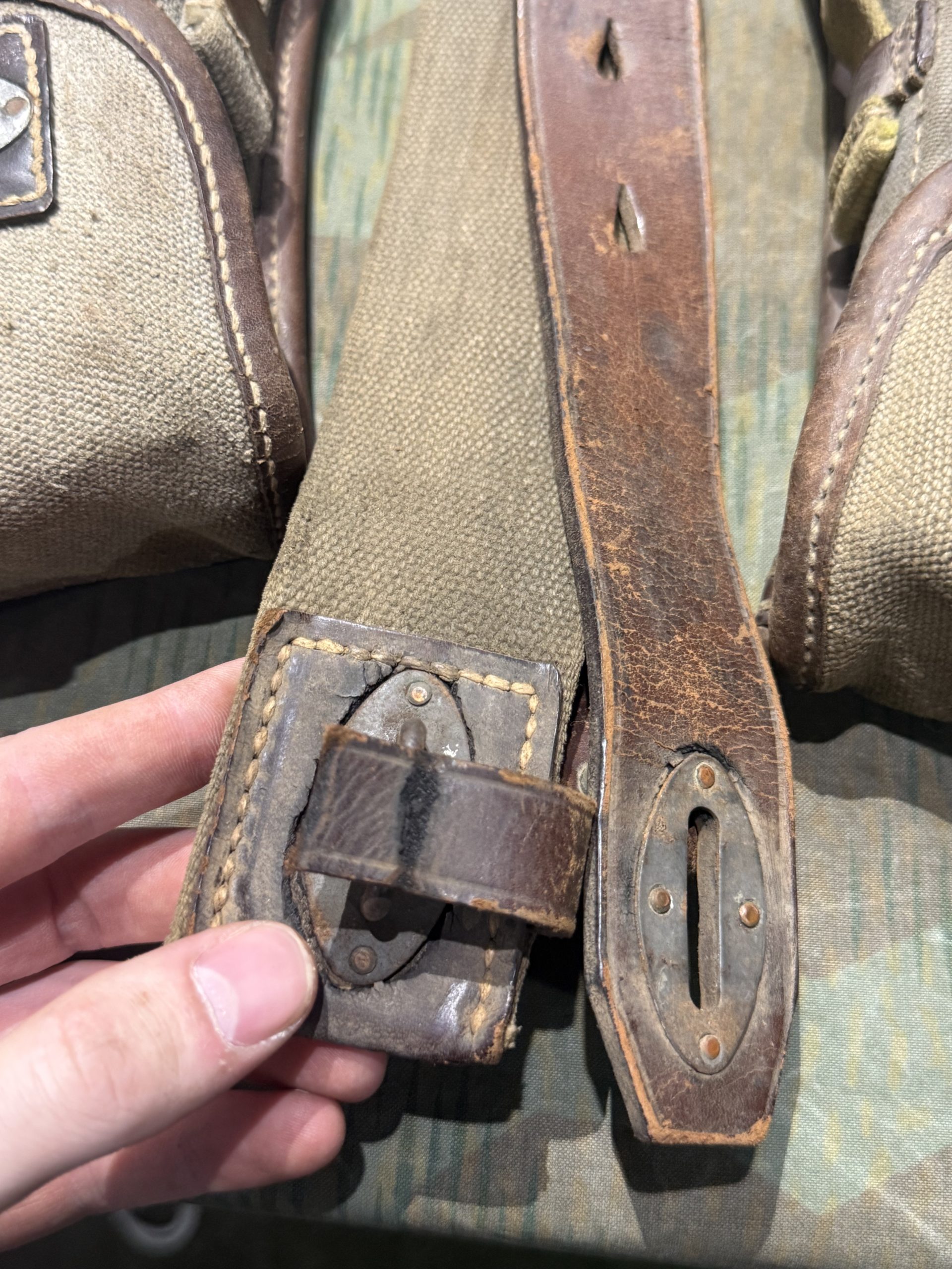 Original WW2 German MG13 8x Magazines w/ Carry Pouches - Image 5