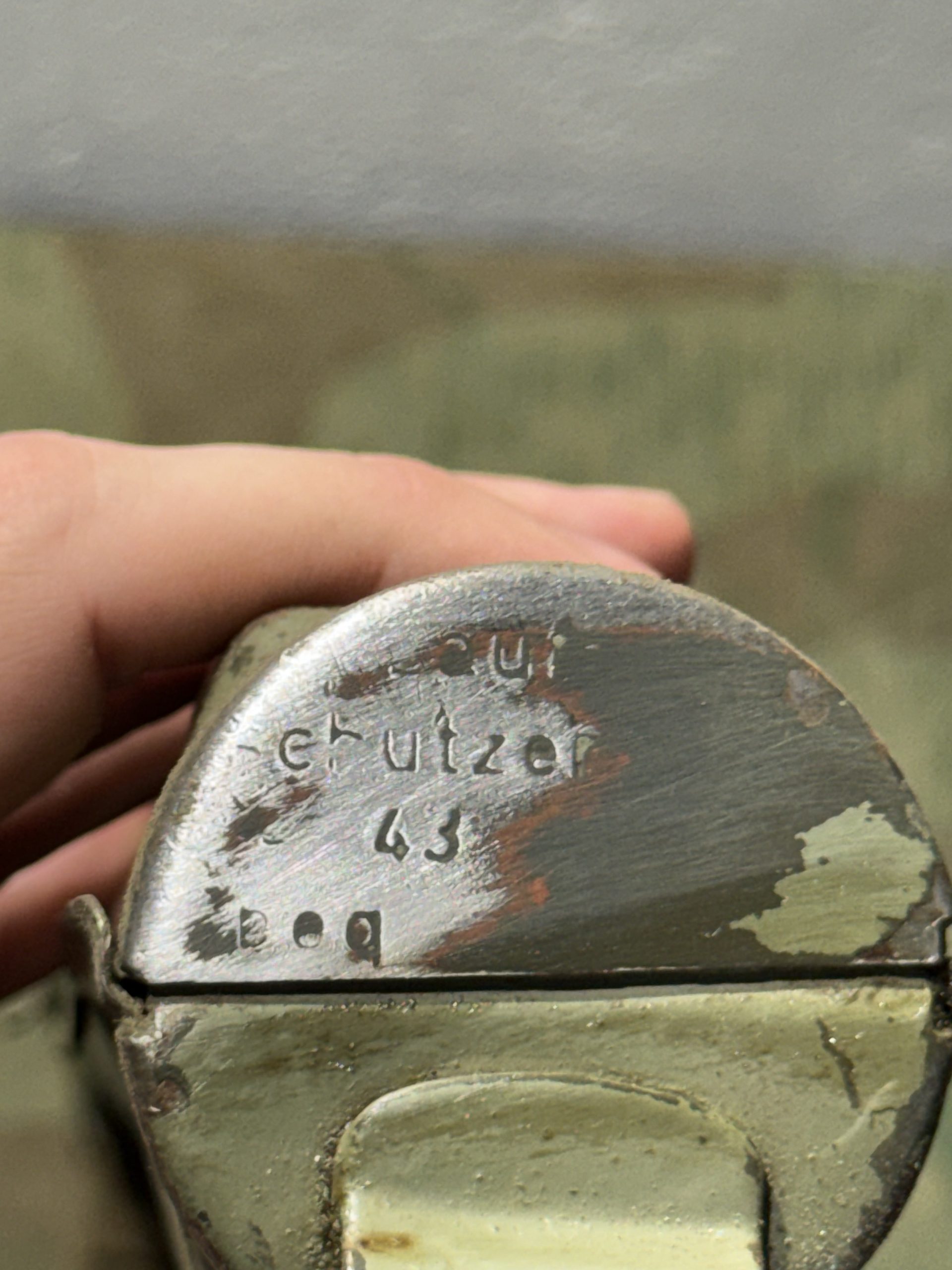 Original WW2 German Mg34 Spare Barrel Carrier Holder Marked Laufschützer 43 BEQ - Image 2