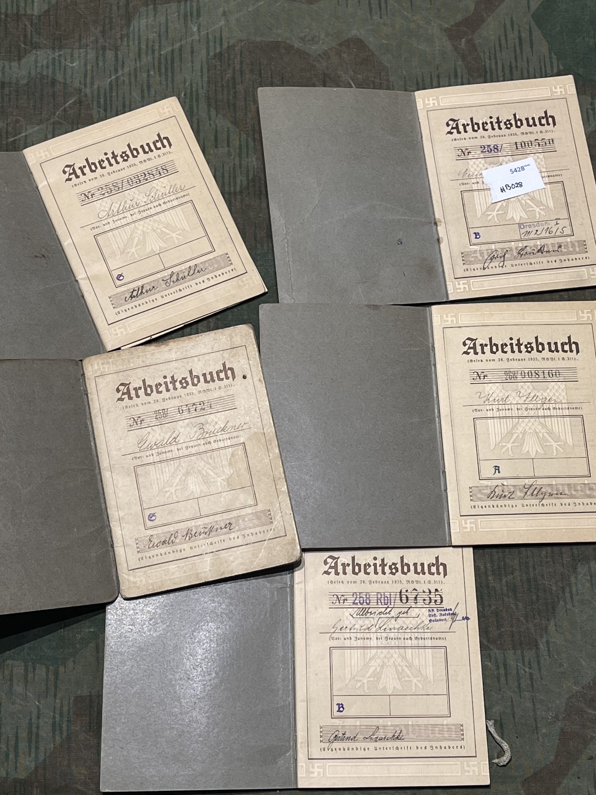 Original WW2 German Arbeitsbuch Version 1 Passbook - Image 3