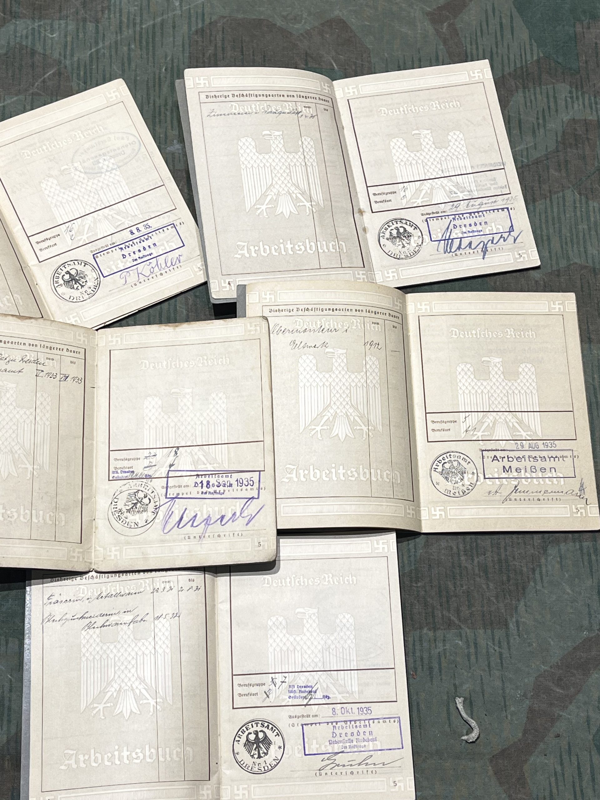 Original WW2 German Arbeitsbuch Version 1 Passbook - Image 4