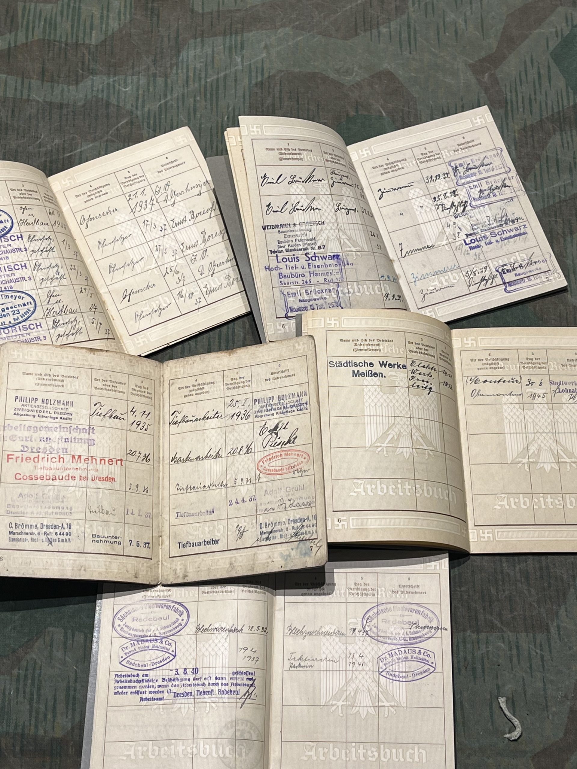 Original WW2 German Arbeitsbuch Version 1 Passbook - Image 5