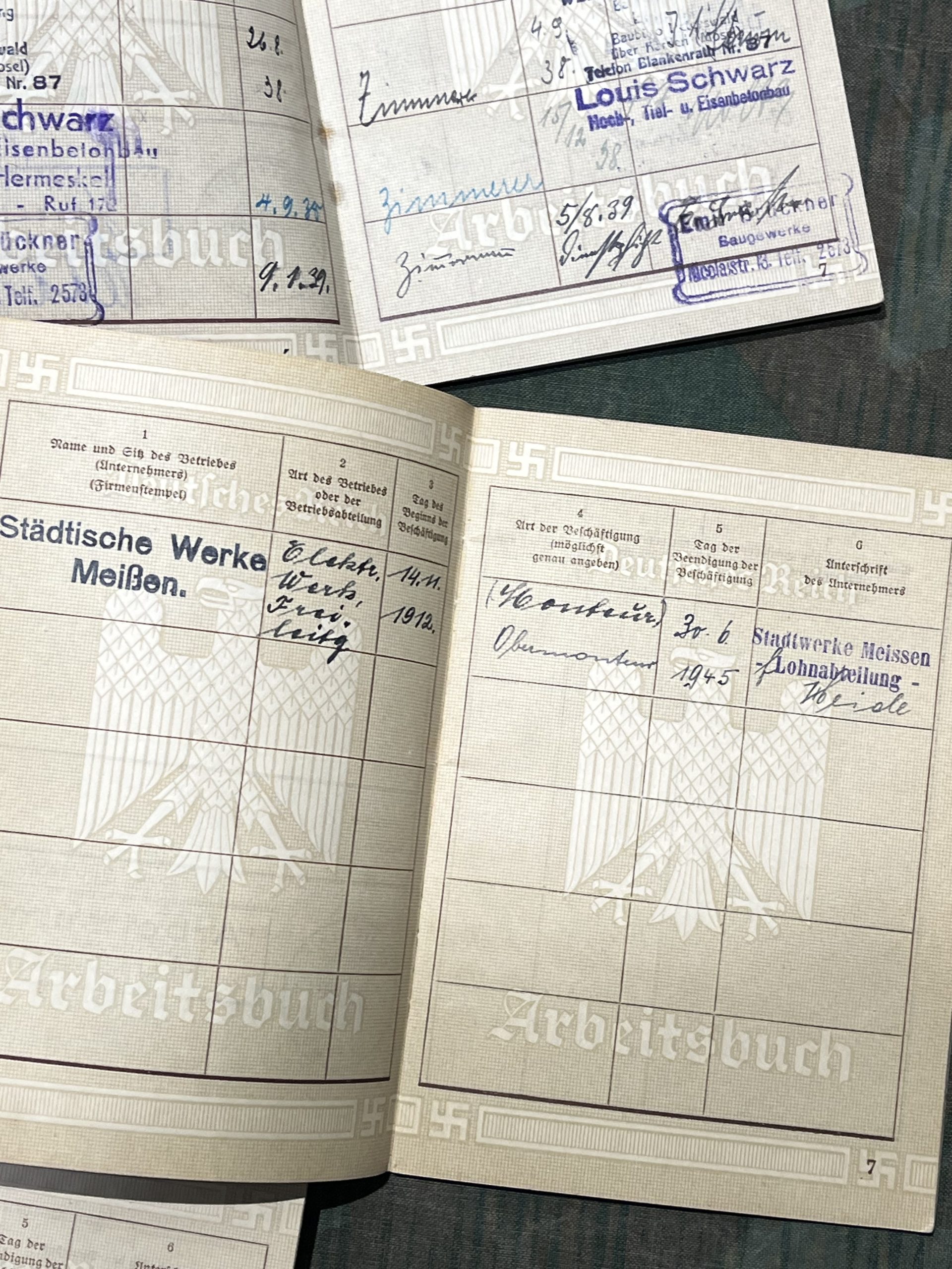 Original WW2 German Arbeitsbuch Version 1 Passbook - Image 6