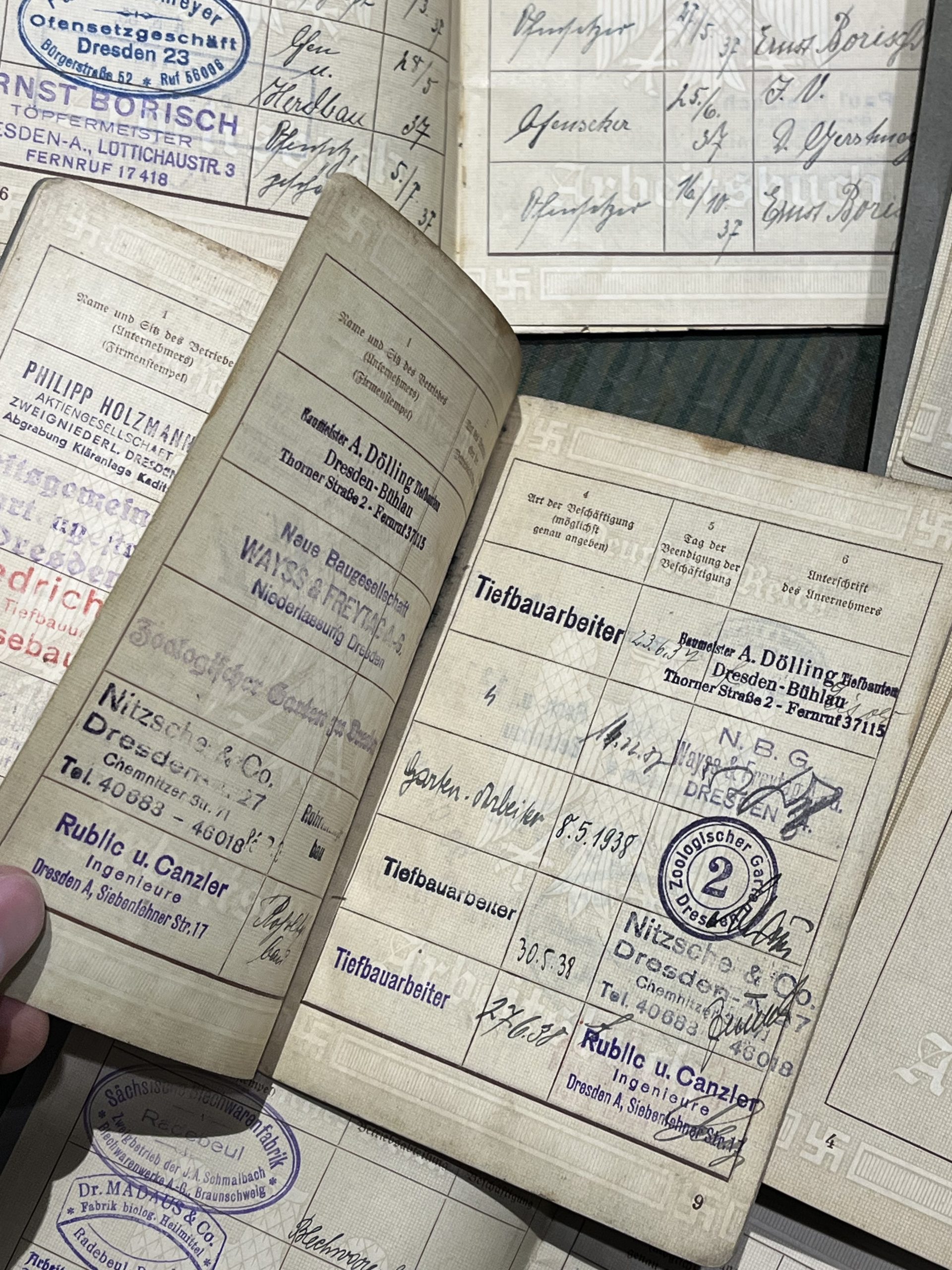 Original WW2 German Arbeitsbuch Version 1 Passbook - Image 10