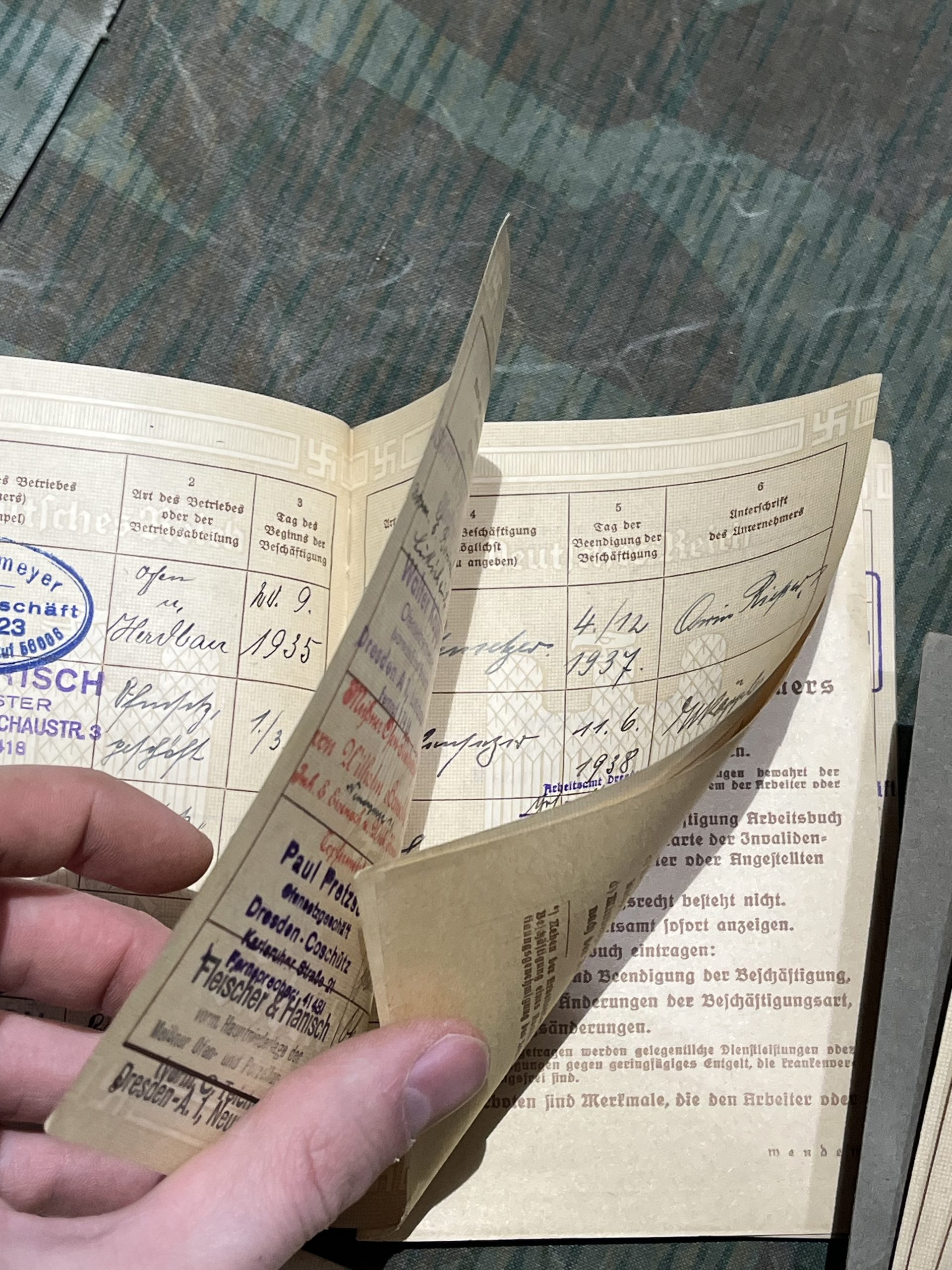 Original WW2 German Arbeitsbuch Version 1 Passbook - Image 12