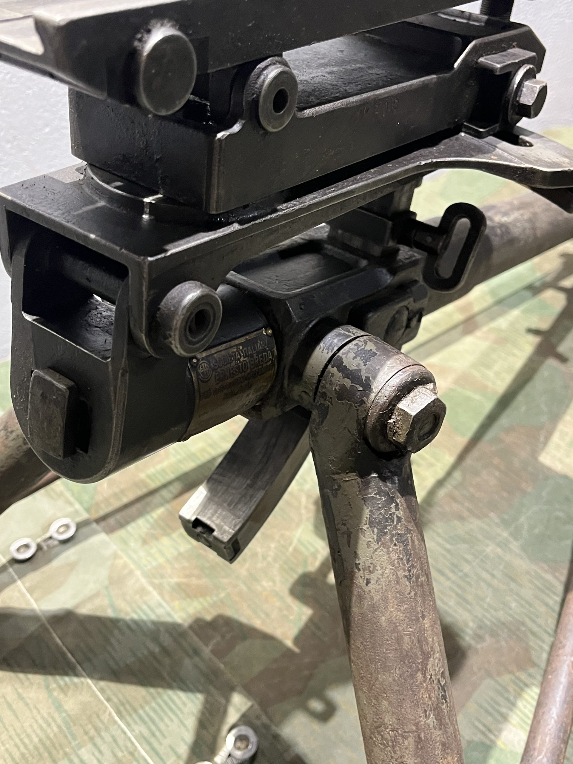 WW2 Italian Breda M37 Machine Gun Tripod w/ AA Stand Accessories - Image 8